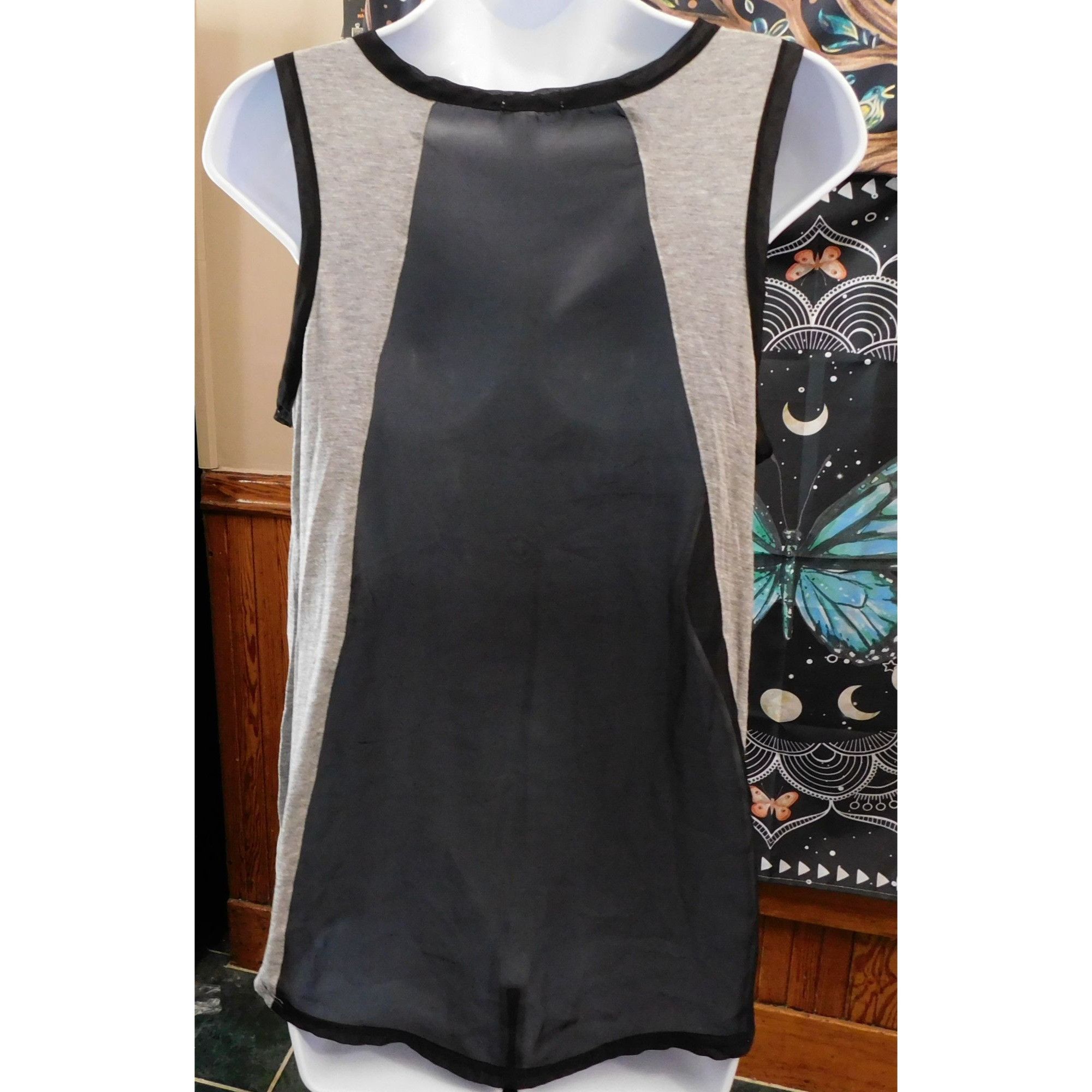 Other One Clothing Sheer Back Tiger Tank Top Size L / US 10 / IT 46 - 2 Thumbnail