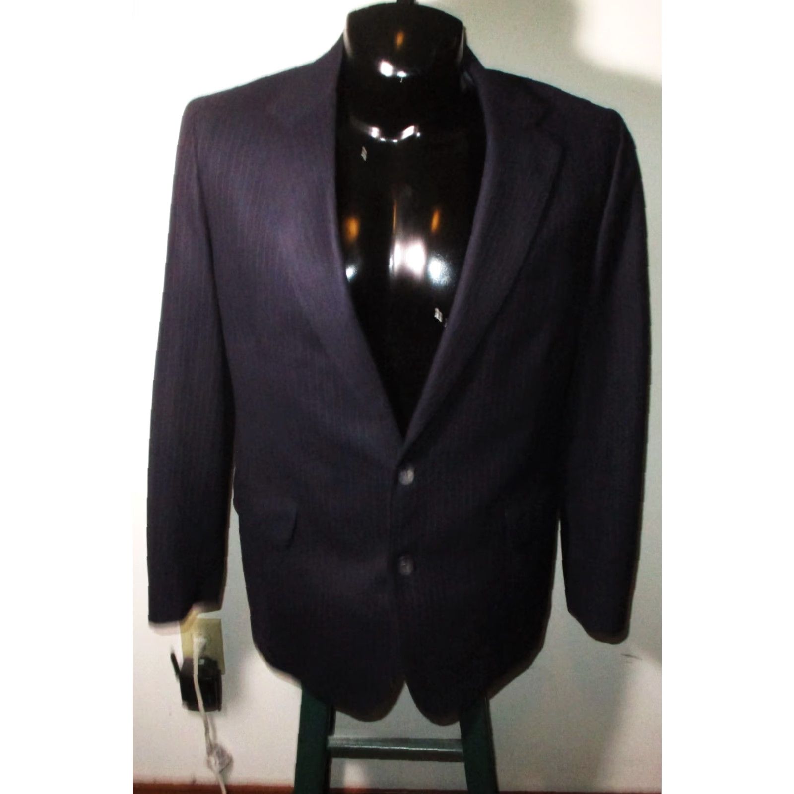 Vintage VINTAGE NAPPS Blue 2 Piece Suit Wool Wool 40R 35W 31L Men’s Size 40R - 2 Thumbnail