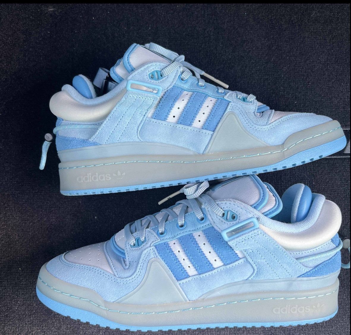 image of Adidas Forum Low X Bad Bunny Blue Tint Shoes, Men's (Size 9.5)