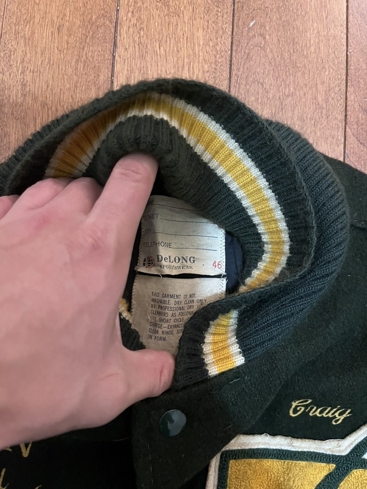 Vintage Vintage football bomber jacket Size US L / EU 52-54 / 3 - 3 Thumbnail