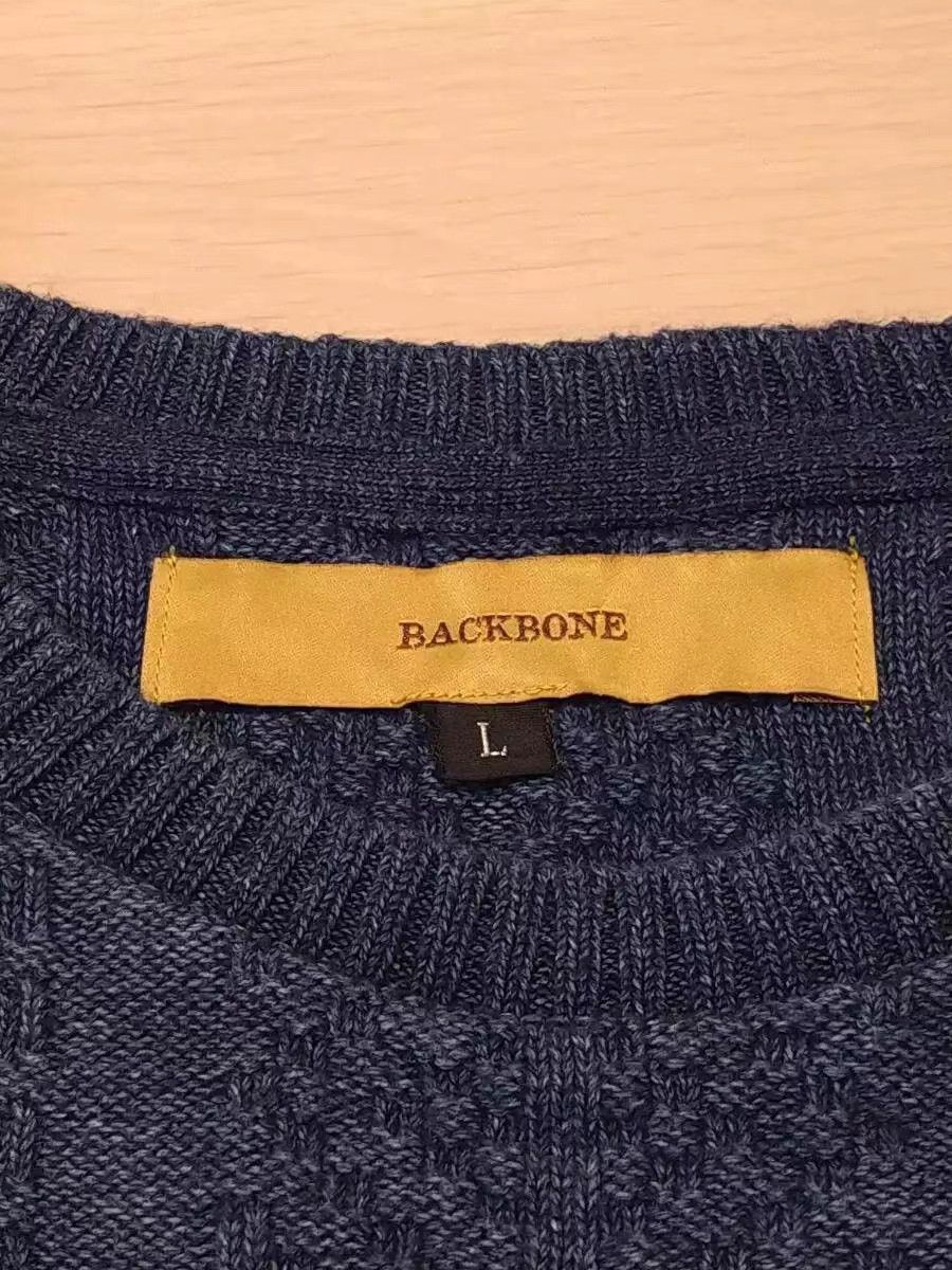 Backbone backbone indigo Sweater K11 Size US L / EU 52-54 / 3 - 3 Thumbnail