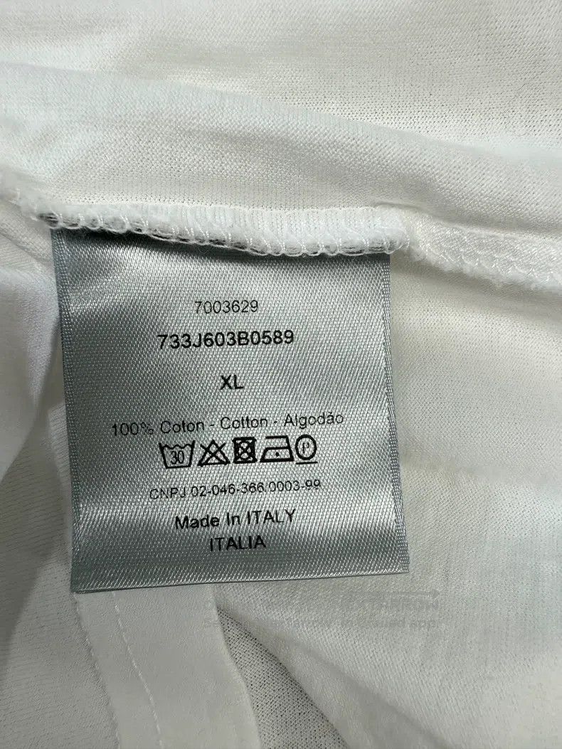 Dior Dior Pure cotton white T-shirt Size US XL / EU 56 / 4 - 4 Thumbnail
