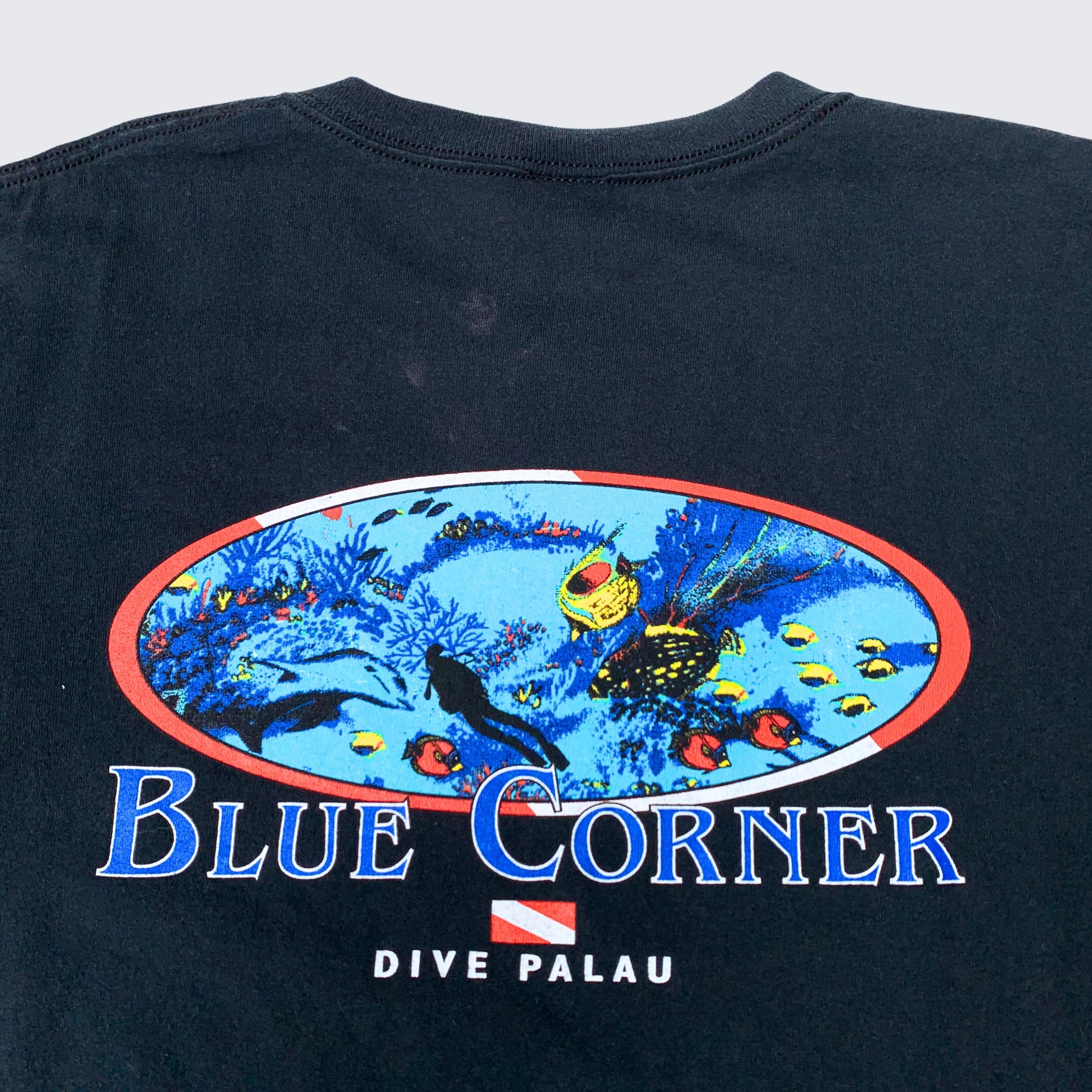 Vintage 1990s Blue Corner Dive Palau Anvil Vintage Tee Size US XL / EU 56 / 4 - 5 Thumbnail