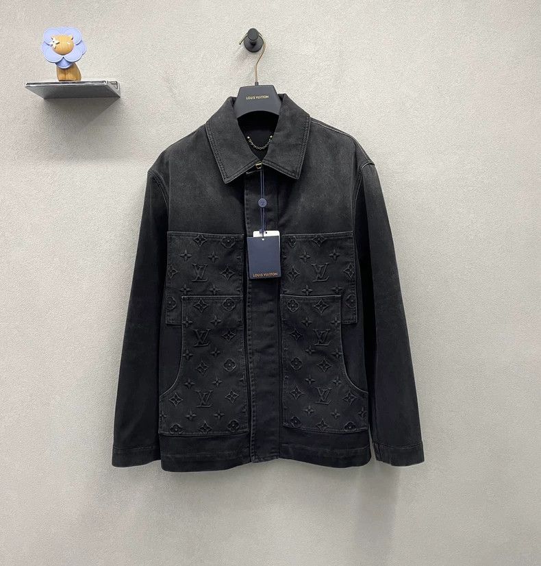Louis Vuitton Louis Vuitton 24 Washed Old Black Denim Jacket 2503-Nextarr Size US M / EU 48-50 / 2 - 1 Thumbnail