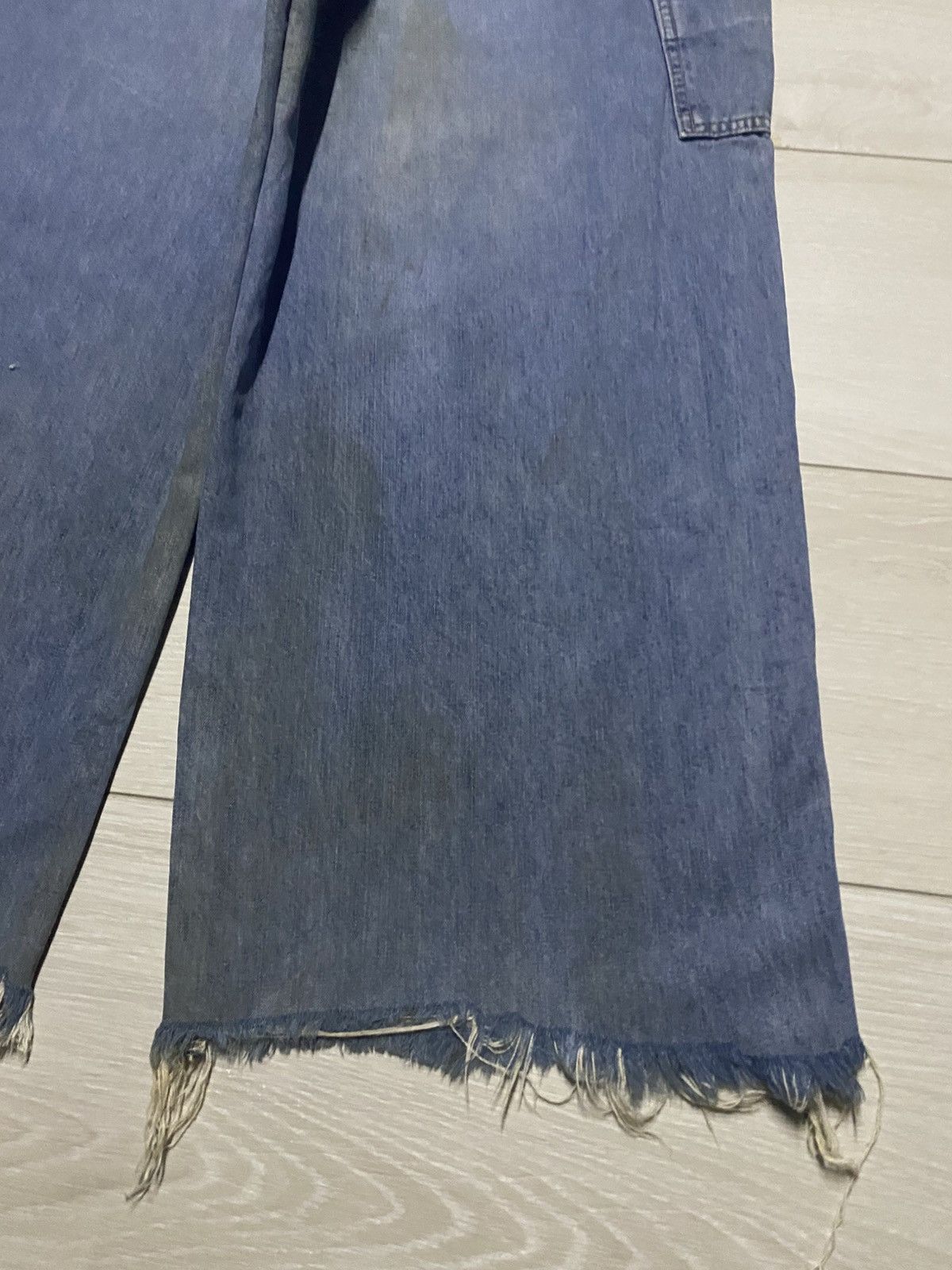 Global Work Vintage Global Worker Carpenter Grunge Frayer Baggy Pants Size US 32 / EU 48 - 10 Thumbnail
