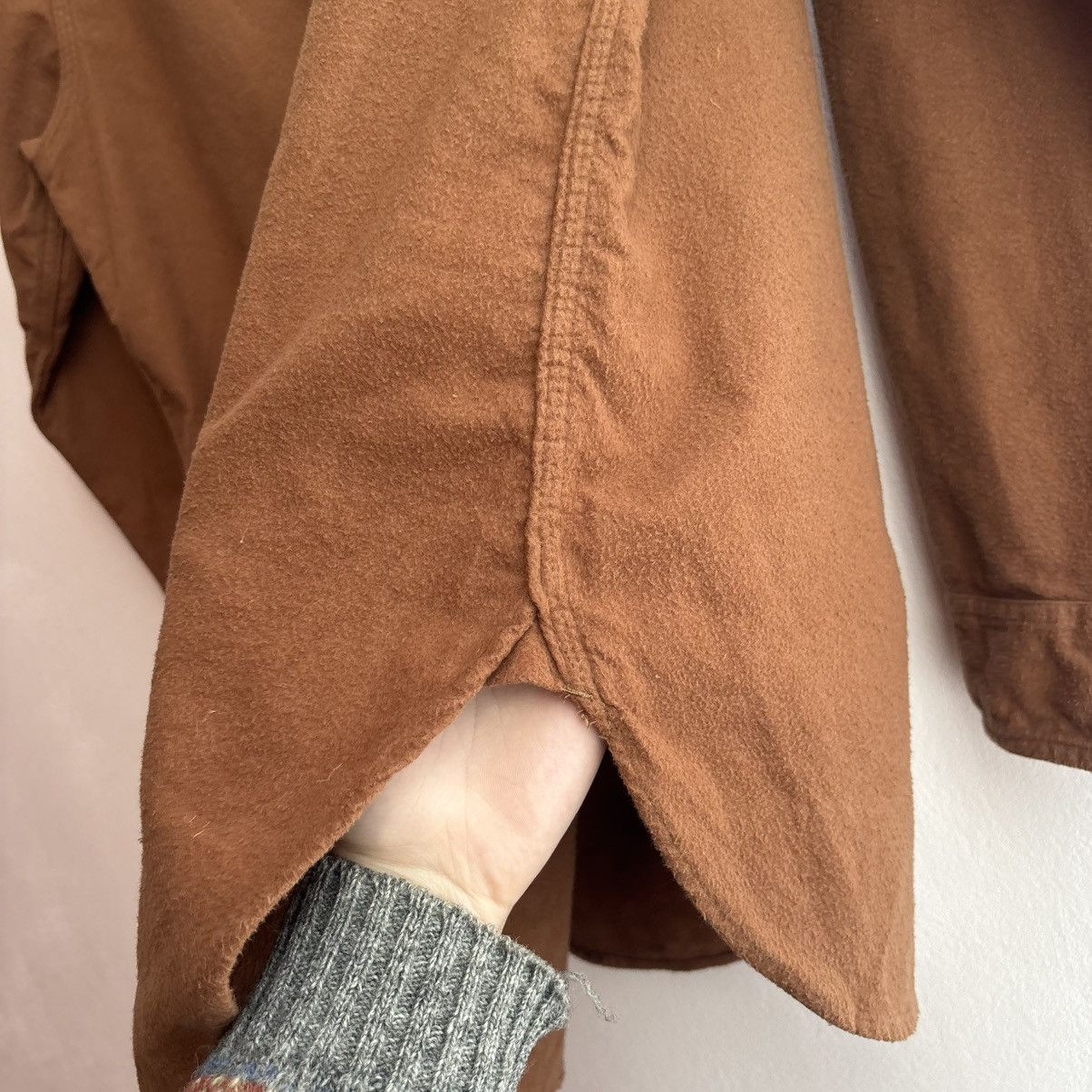 Engineered Garments Engineered Garments Work Shirt Solid Cotton Flannel Brown Size US L / EU 52-54 / 3 - 7 Thumbnail