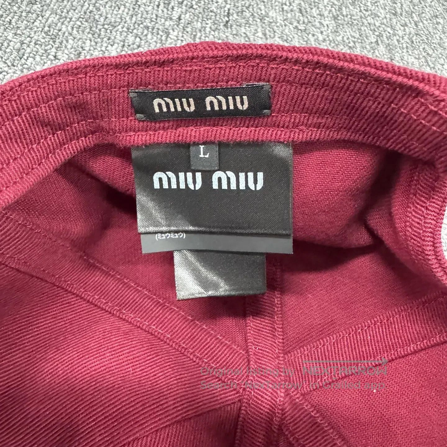 Miu Miu miu miu Baseball cap and baseball cap with a visor| Size ONE SIZE - 7 Thumbnail