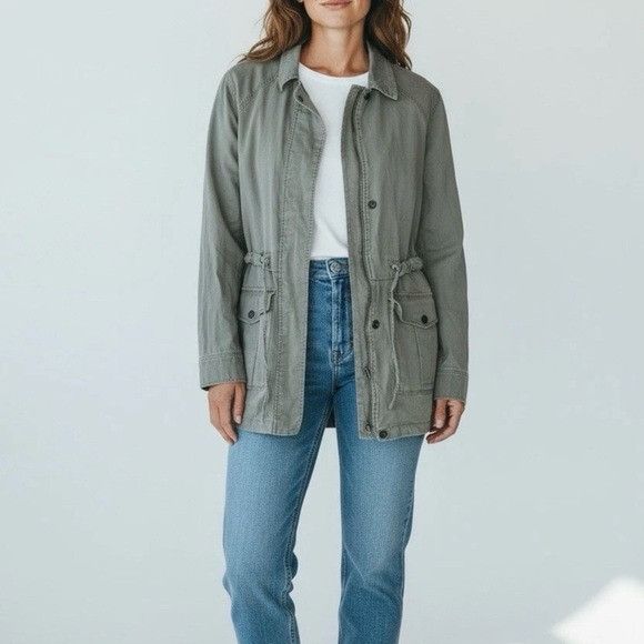 Sanctuary New Sanctuary Women’s Army Green Field Utility Jacket Sz S Size S / US 4 / IT 40 - 1 Thumbnail