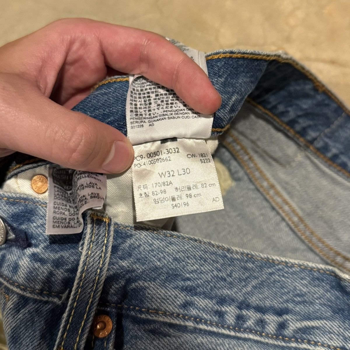 Levi's Levi’s 501 Distressed Thrashed Jeans Skater Grunge ERD Y2K Size US 32 / EU 48 - 9 Thumbnail