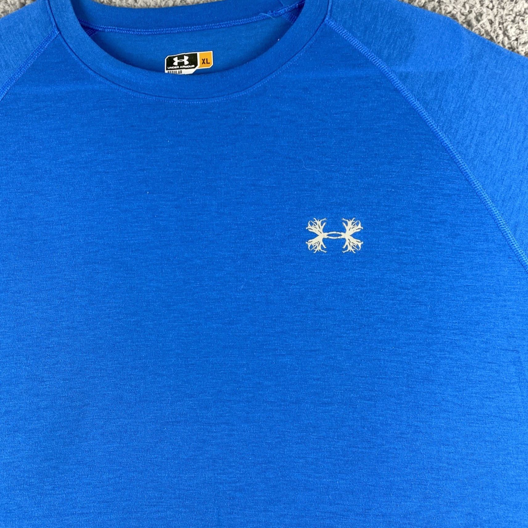 Under Armour Under Armour HeatGear Light Short Sleeve T-Shirt Mens XL White Logo Size US XL / EU 56 / 4 - 2 Thumbnail