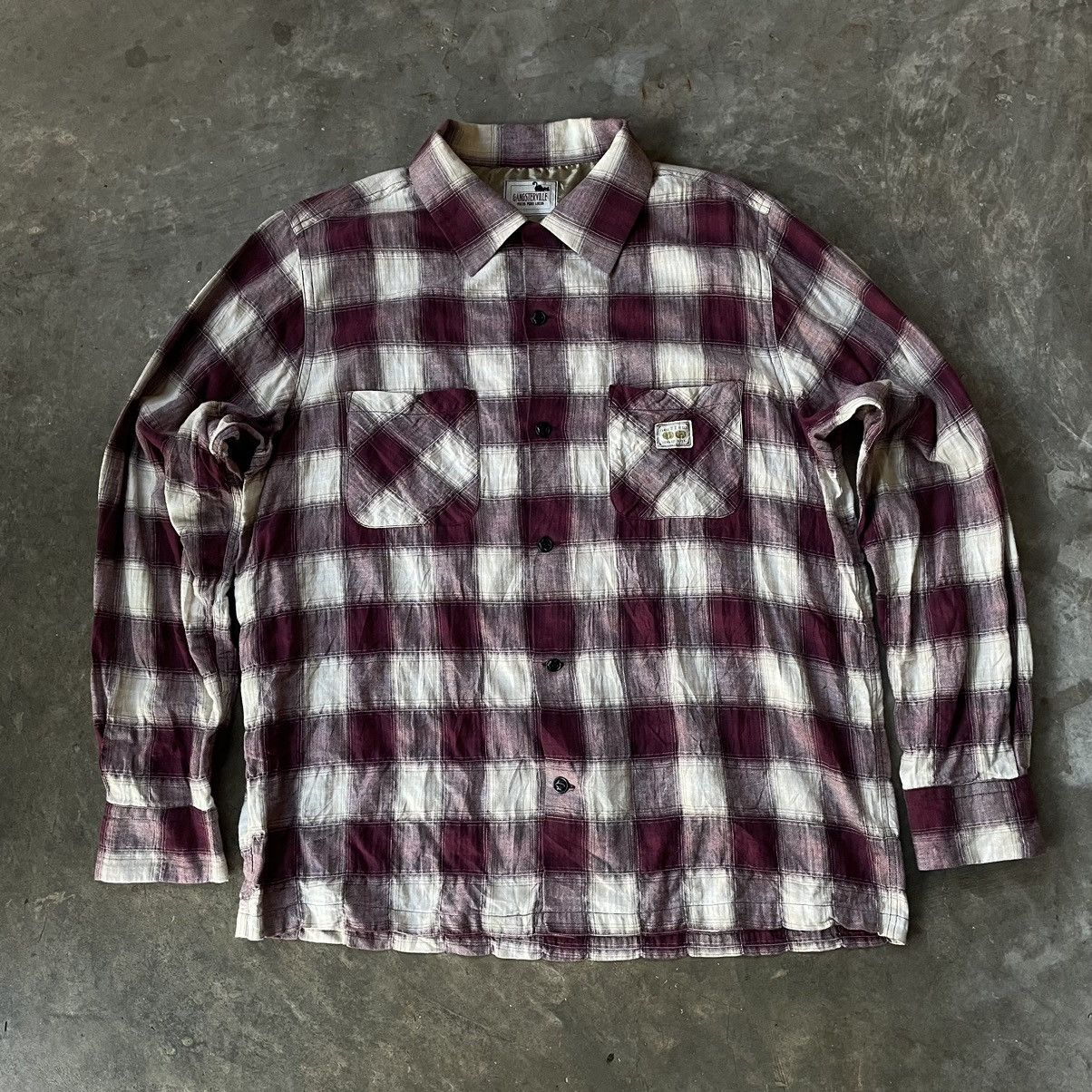 Japanese Brand Gangsterville flannel shirt Size US L / EU 52-54 / 3 - 1 Thumbnail