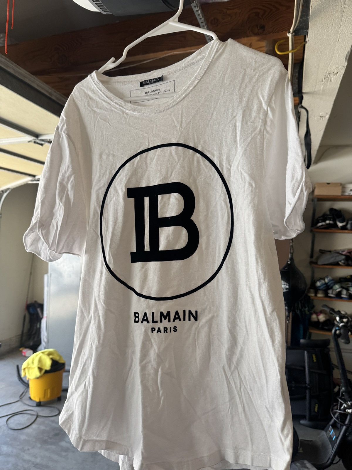 Balmain logo t shirt size L