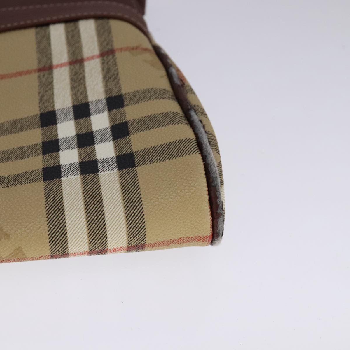 Burberry Burberry Nova Check Shoulder Bag Pvc Beige Brown Gold Size ONE SIZE - 14 Thumbnail