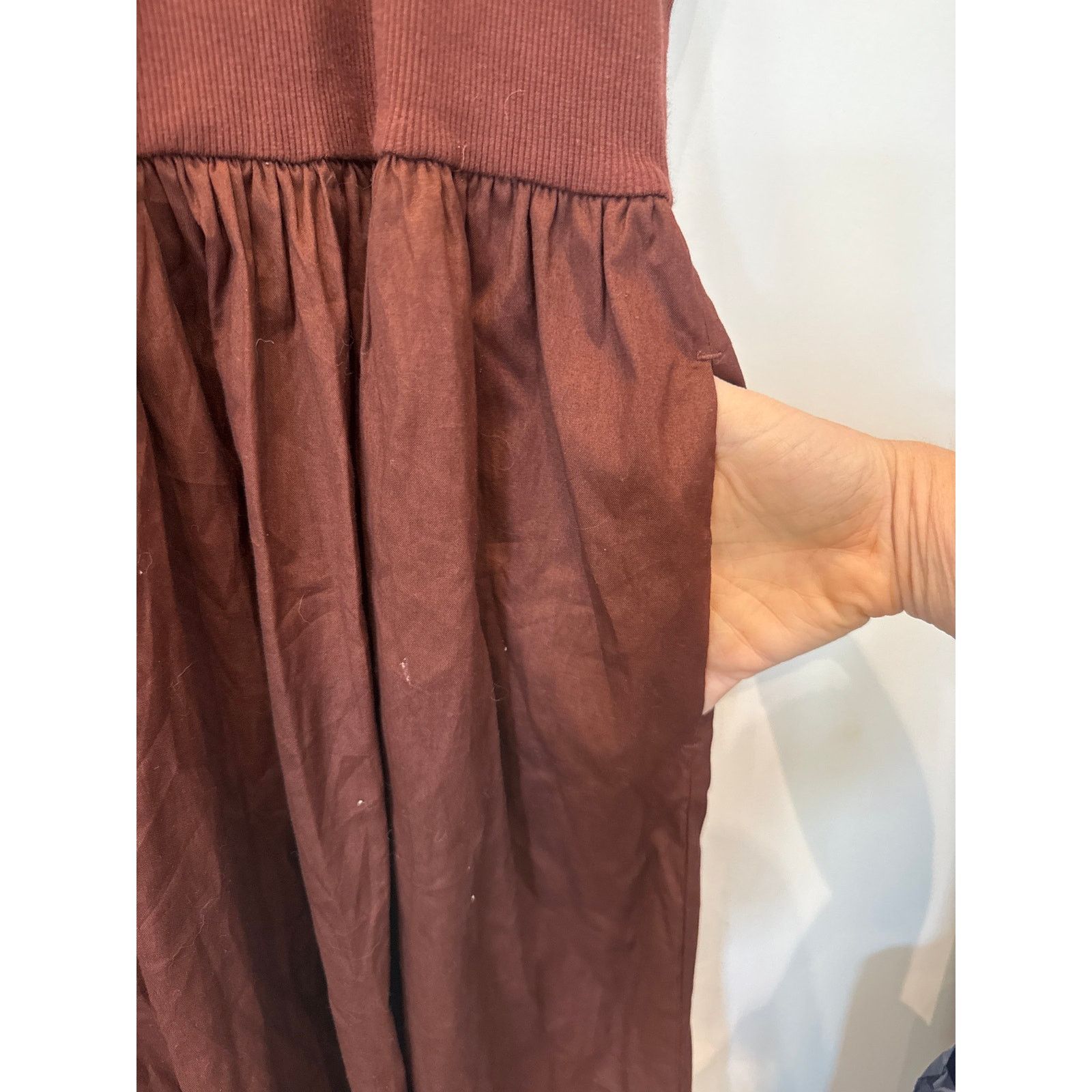 Nordstrom Nordstrom Mixed Media Cotton Tank Poplin Maxi Dress ,2X Size XXL / US 16-18 / IT 52-54 - 10 Thumbnail
