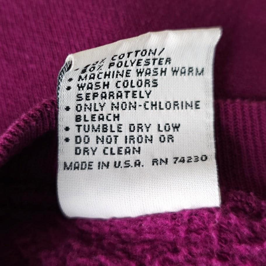 Vintage Vintage Flower Sweatshirt Mens Size Medium Purple 90s Roses Size US M / EU 48-50 / 2 - 6 Thumbnail