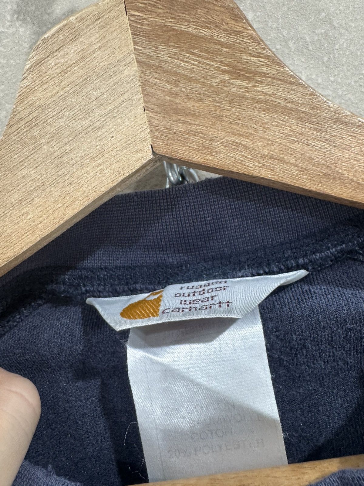Carhartt Vintage 90s Carhartt Velvet Fleece sweatshirt crewneck Size US XL / EU 56 / 4 - 3 Thumbnail