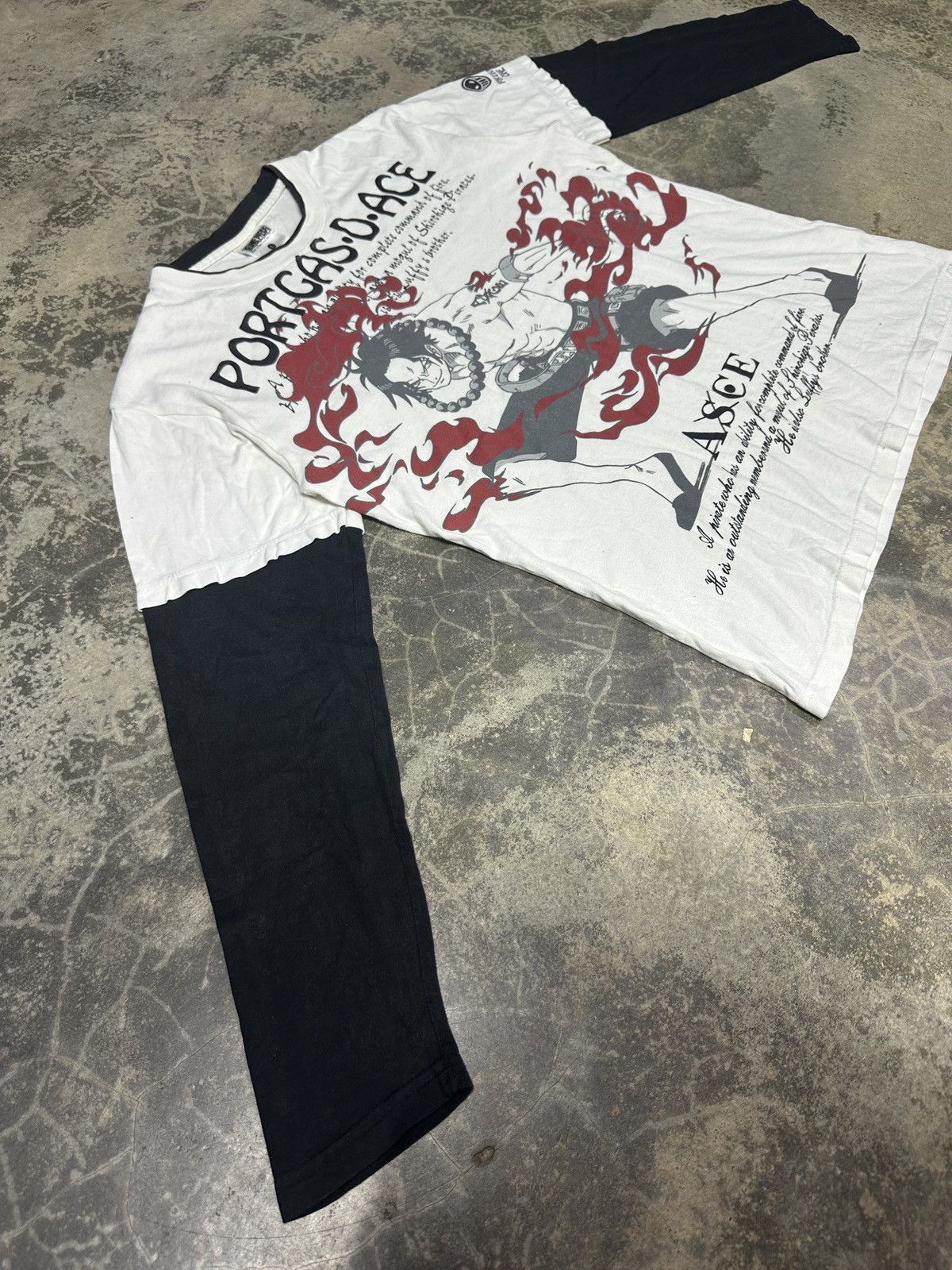 Anime × One Piece × Vintage Vintage Y2k One Piece Portgas D.Ace Tshirt Size US L / EU 52-54 / 3 - 6 Thumbnail