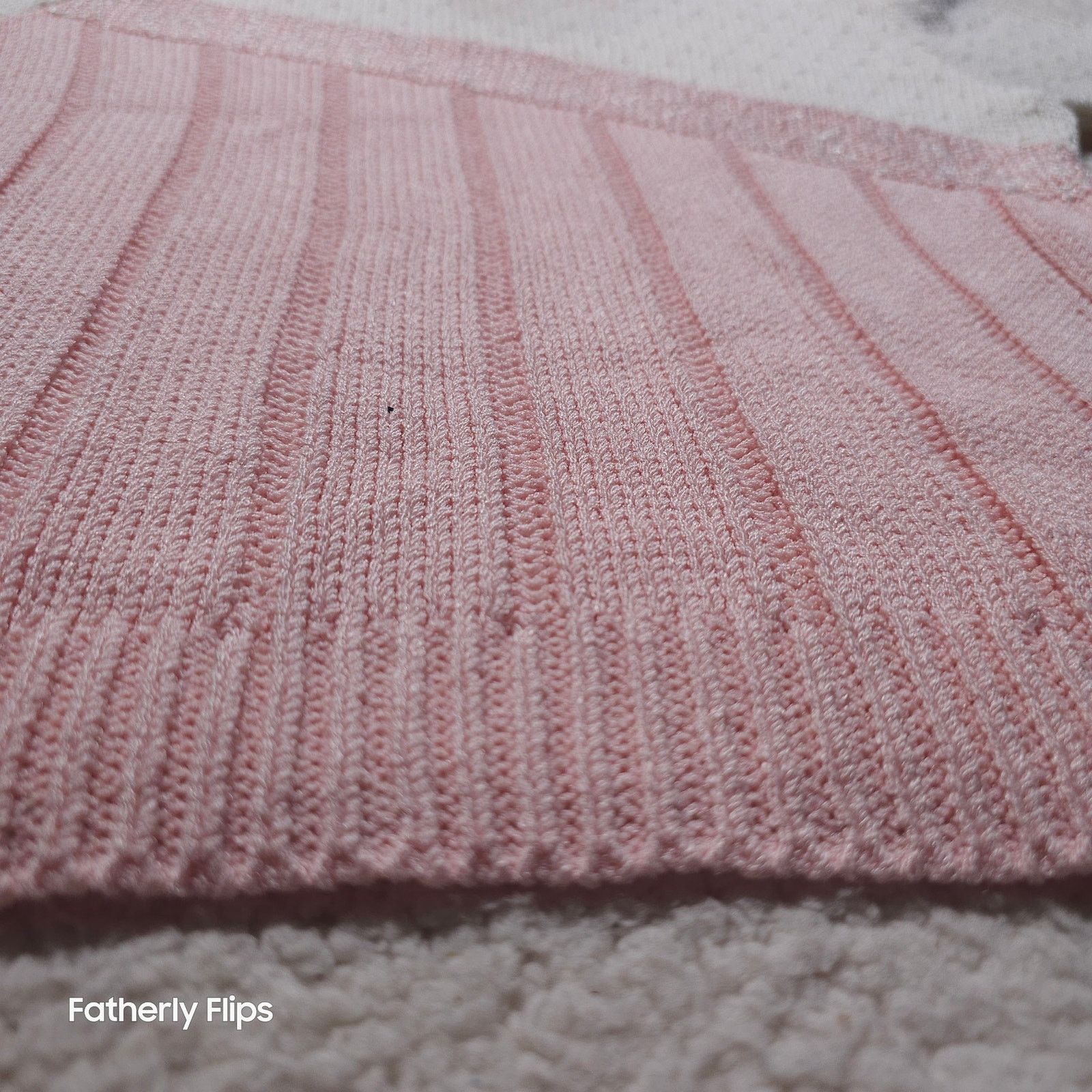 Other Dalton Studio Vintage Pink White Pointelle Knit Sweater M Size M / US 6-8 / IT 42-44 - 5 Thumbnail