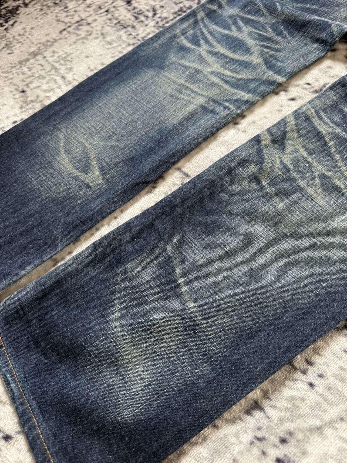Edwin Edwin Fuga Style 503 Patina Fade Wash Whiskers Jeans Size US 28 / EU 44 - 15 Thumbnail