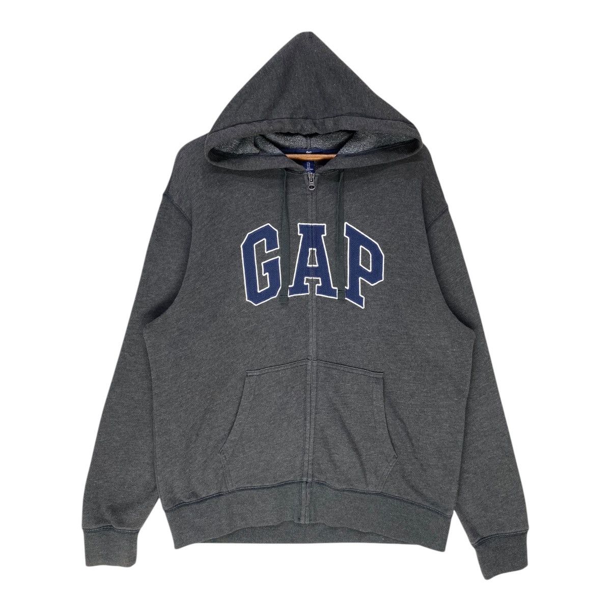 Gap Vintage GAP Hoodie Sweatshirt Big Spellout Full Zip Size L Size US L / EU 52-54 / 3 - 1 Thumbnail