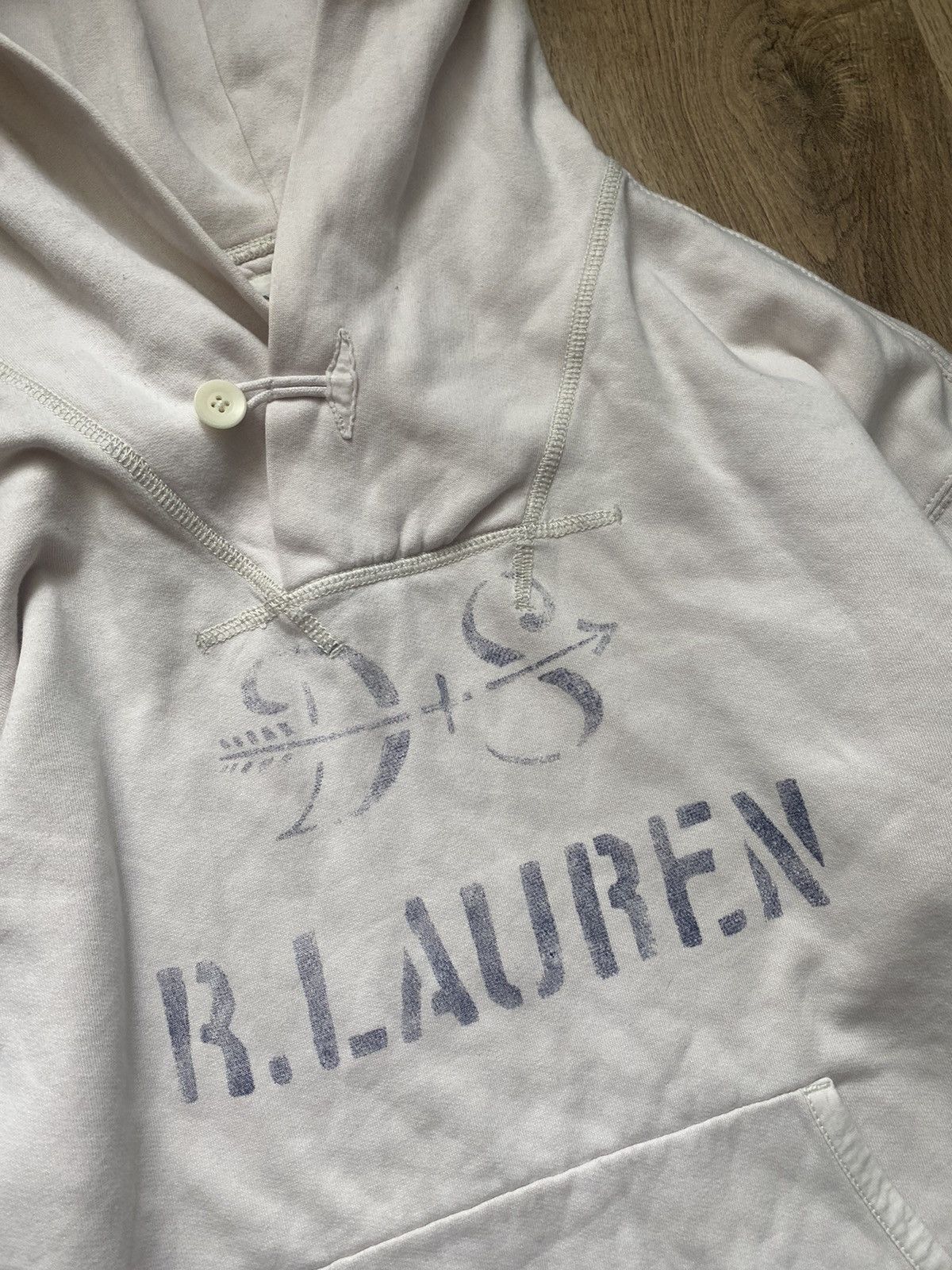 Denim & Supply Ralph Lauren × Ralph Lauren Denim & Supply Ralph Laurent Cream white Hoodie Men's Large Size US L / EU 52-54 / 3 - 2 Thumbnail