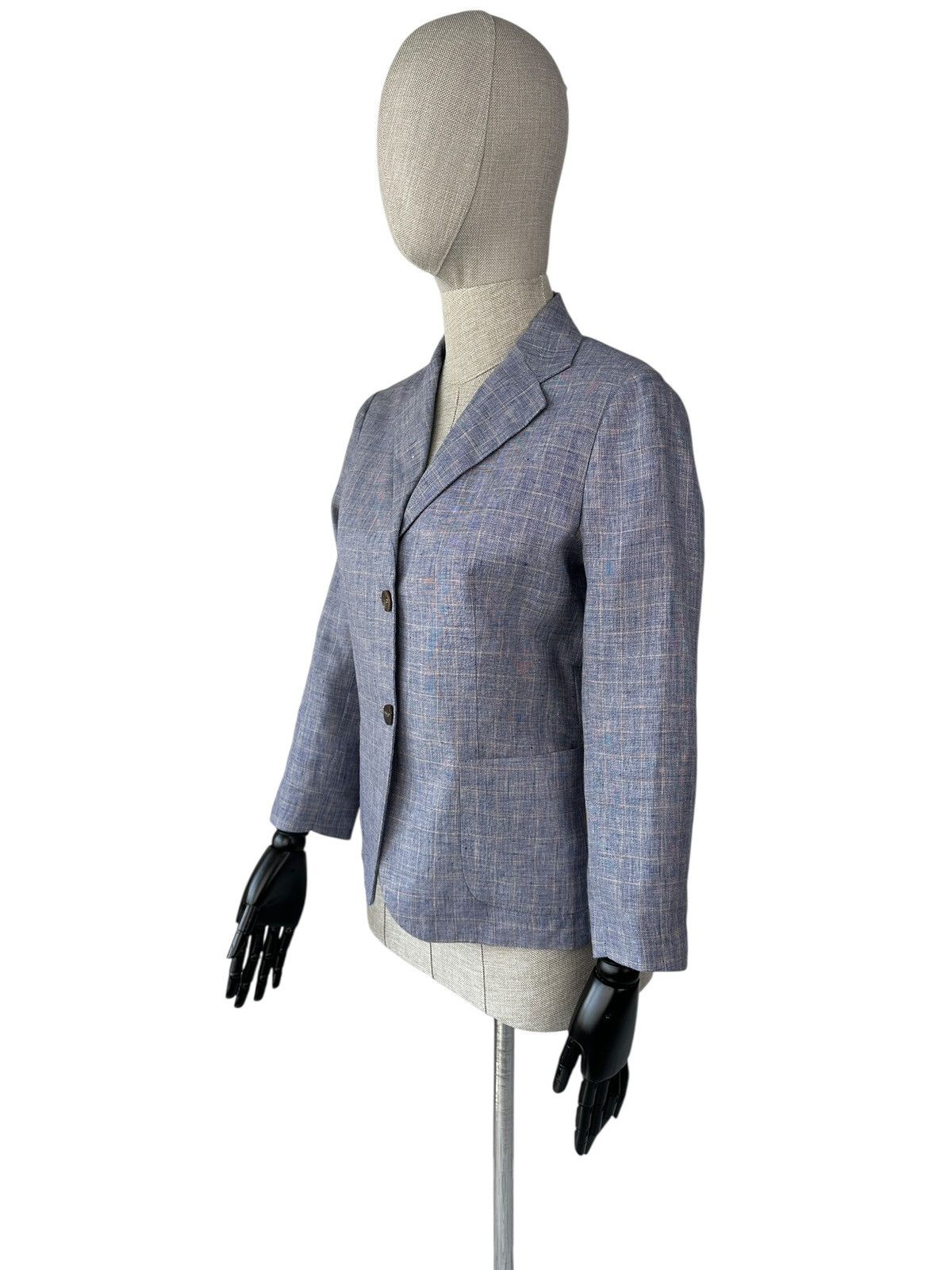 Jacob Cohen JACOB COHEN Hand Made 100% Linen Check Sport Blazer Jacket Size M / US 6-8 / IT 42-44 - 2 Thumbnail