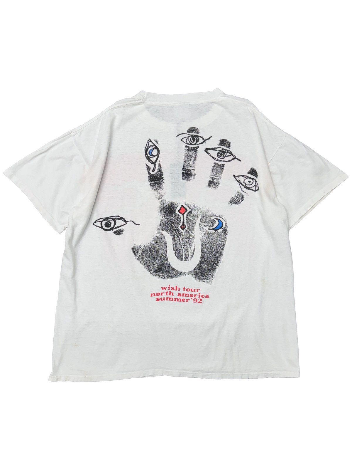 Band Tees × Designer × Vintage 1992 The Cure “Wish Tour” Band T-Shirt Size US XXL / EU 58 / 5 - 3 Thumbnail
