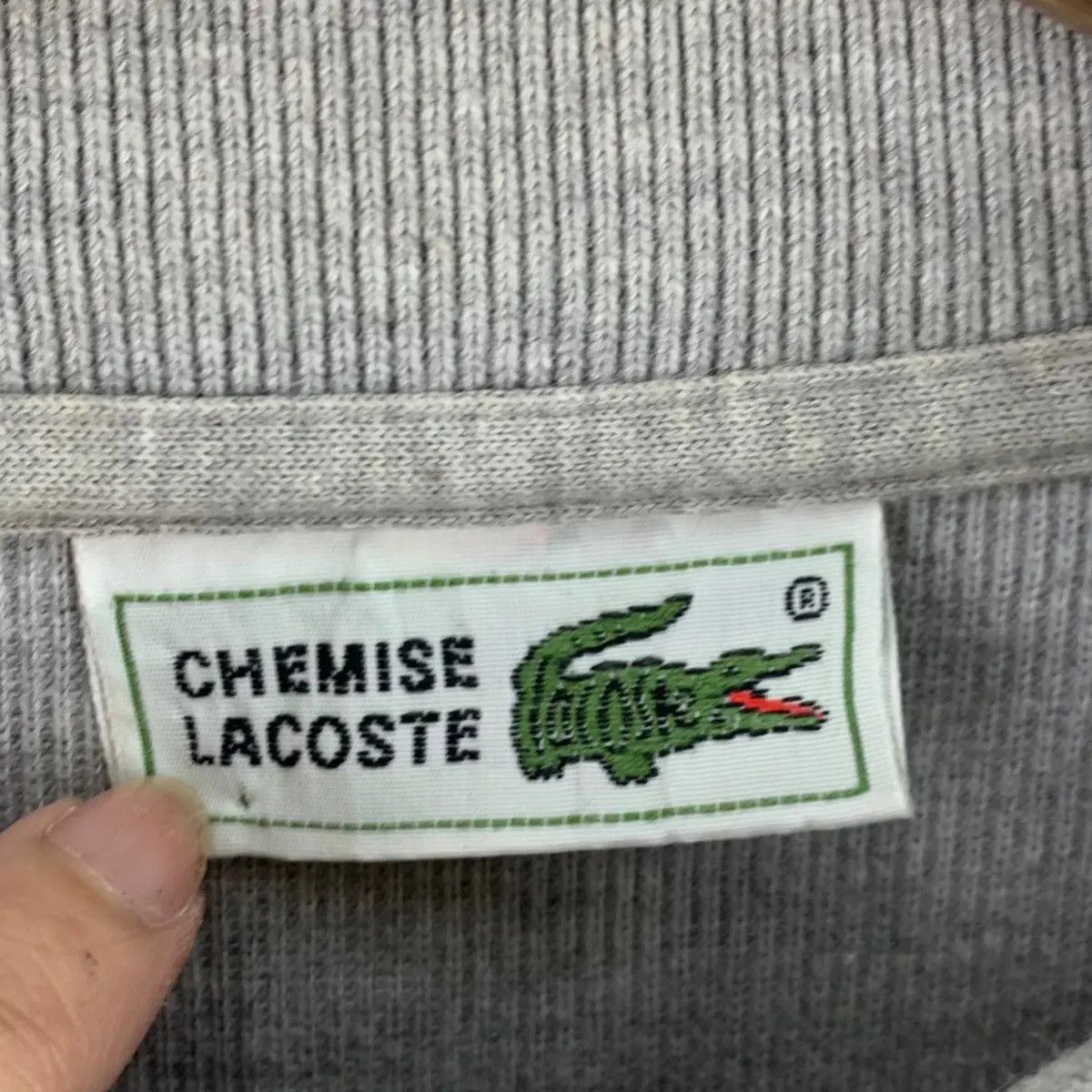 Lacoste Vintage LACOSTE CHEMISE RENE Small Logo Henley Sweatshirt Size US XL / EU 56 / 4 - 8 Thumbnail