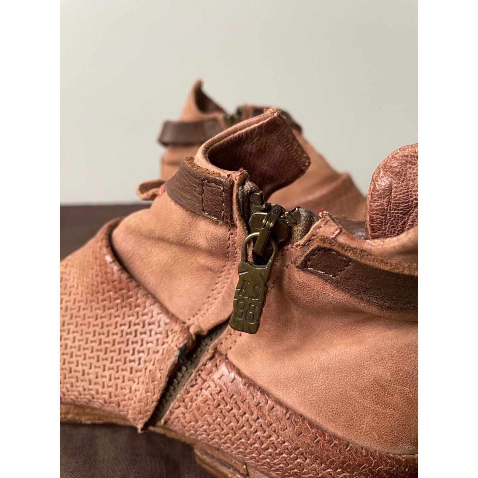 A.S.98 Air Step A.S. 98 Avant Garde Leather Boots 8253AC Size US 5.5 / IT 35.5 - 2 Thumbnail