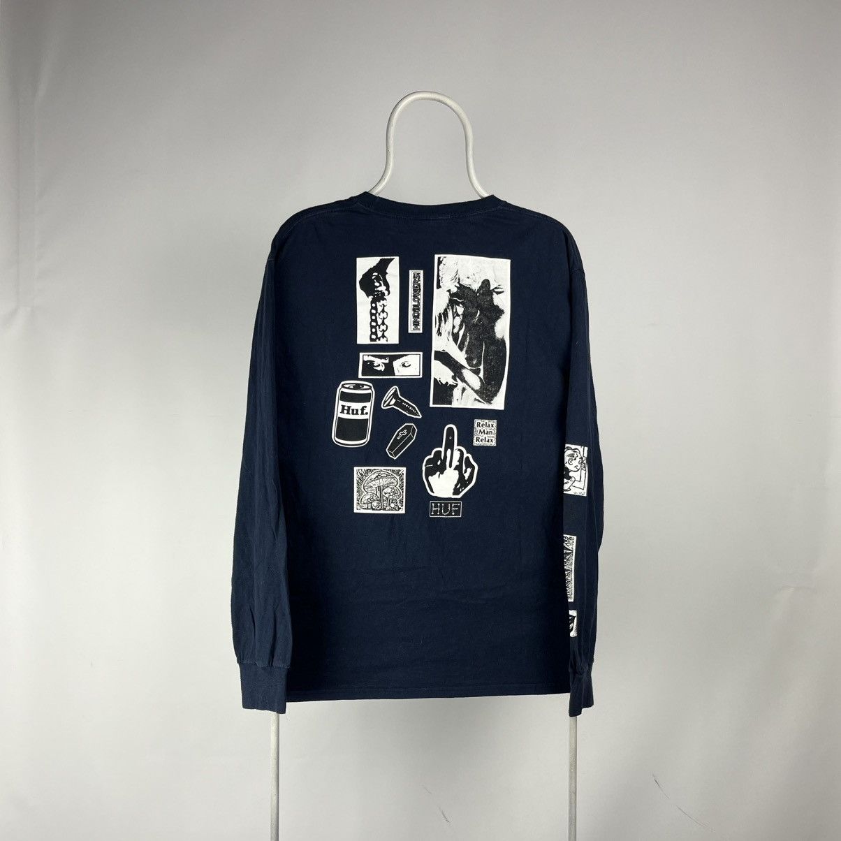 Huf Huf long sleeve relax man relax size Large Size US L / EU 52-54 / 3 - 2 Thumbnail