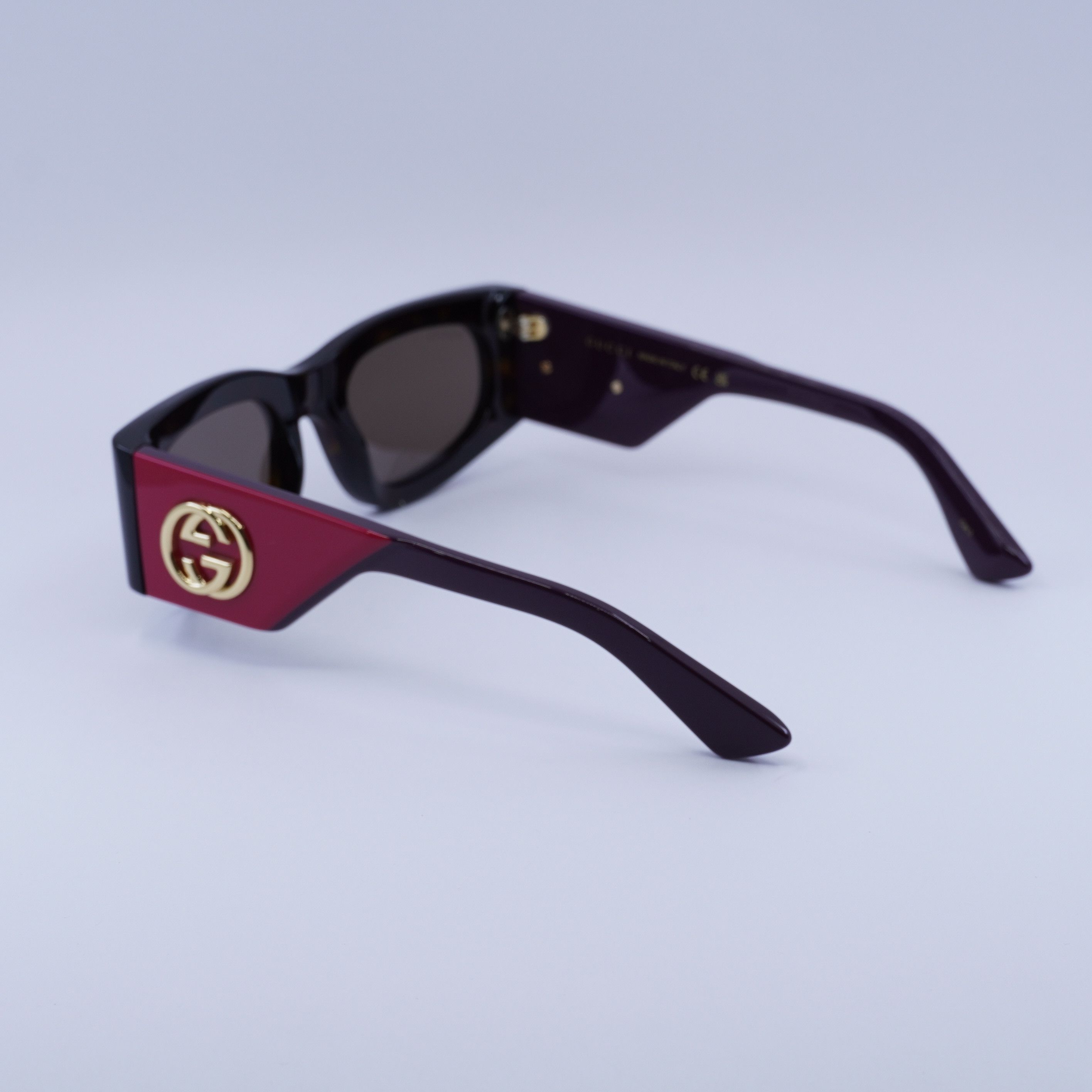 Gucci 🕶️ New Gucci GG1664S 004 Havana/Red Sunglasses Size ONE SIZE - 8 Thumbnail