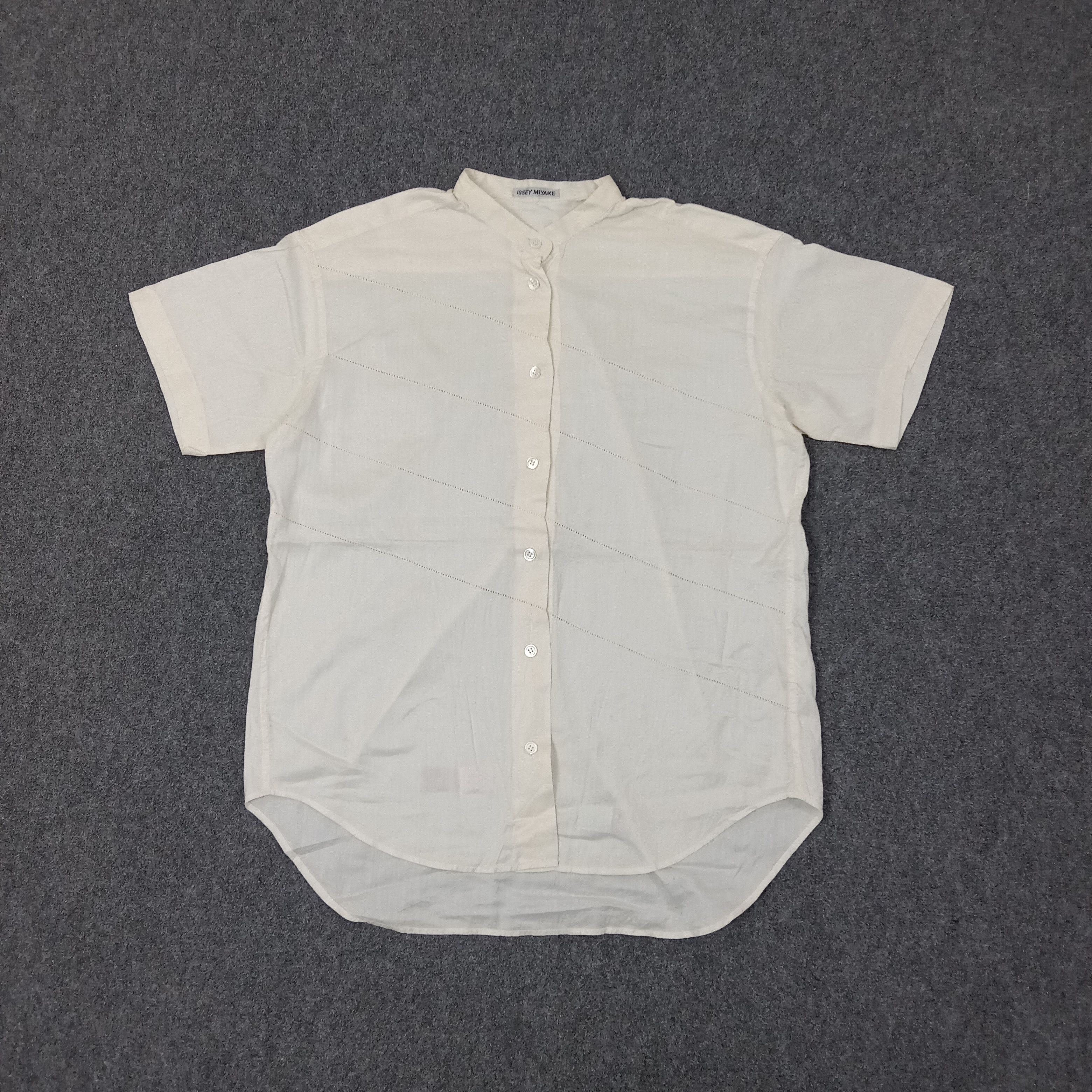 Issey Miyake Issey Miyake Japanese Designer Shirt Button Up C223N53 Size US L / EU 52-54 / 3 - 1 Thumbnail