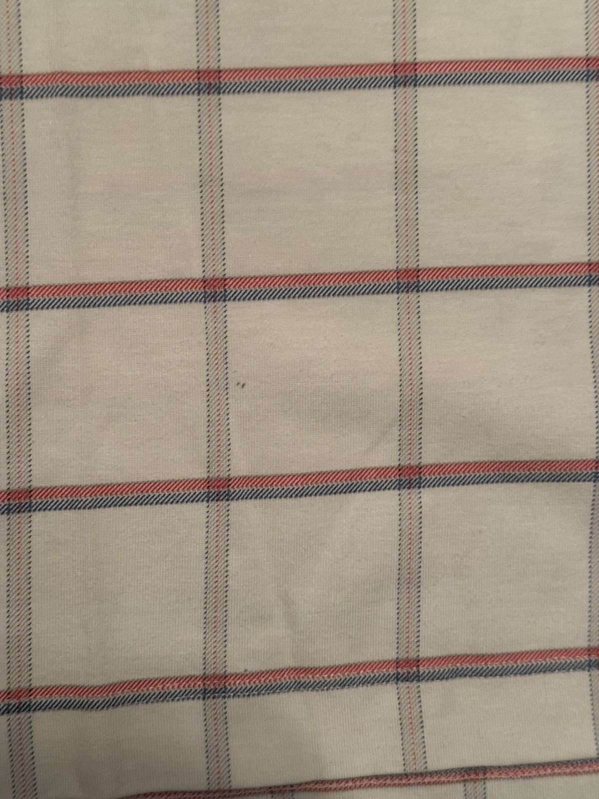 Louis Vuitton LV White Simple Plaid Tee - Kim Jones era Size US M / EU 48-50 / 2 - 4 Thumbnail
