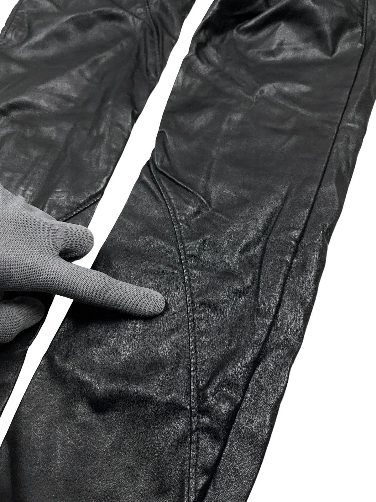 Japanese Brand Vintage Miss Sixty Faux Leather Pants Metal Logo y2k Size 25" / US 0 / IT 36 - 13 Thumbnail