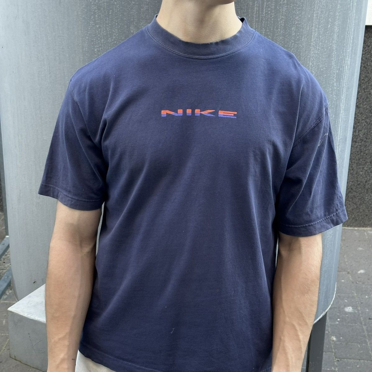 Nike × Vintage Vintage Nike T-shirts Big Logo 90s Y2K Style USA Distressed Size US M / EU 48-50 / 2 - 8 Thumbnail