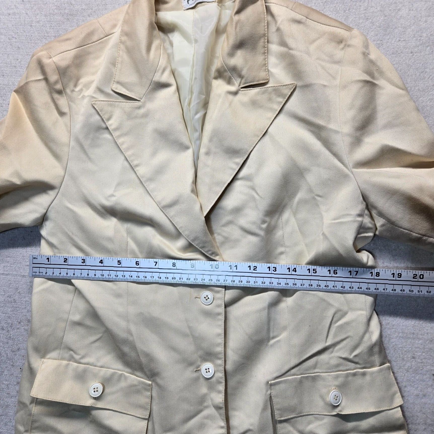 Vintage VINTAGE Personal Blazer Adult Women M Beige Long Sleeve Jacket Size M / US 6-8 / IT 42-44 - 4 Thumbnail