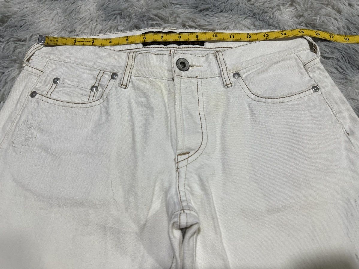 GOA 🔥Y2K Archived G.o.a White Denim Snakeskin Size US 30 / EU 46 - 16 Thumbnail