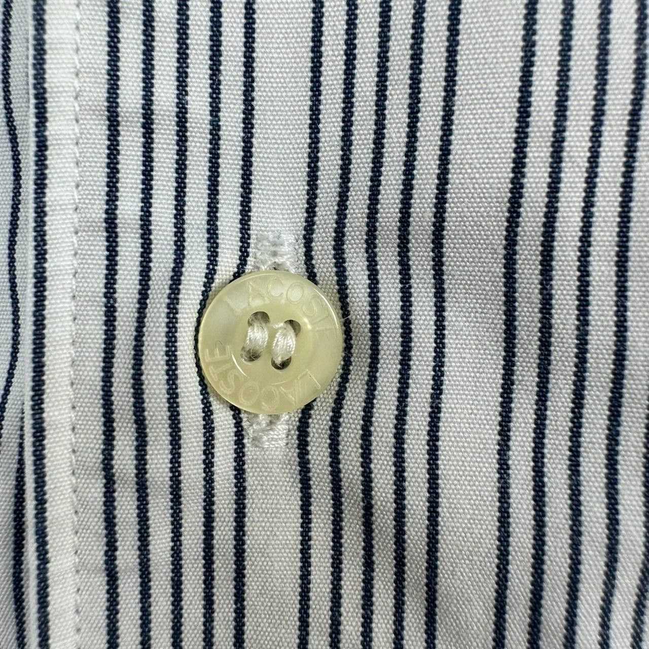 Lacoste Vintage Lacoste Striped Button Up Shirt Mens Size XL Size US XL / EU 56 / 4 - 3 Thumbnail
