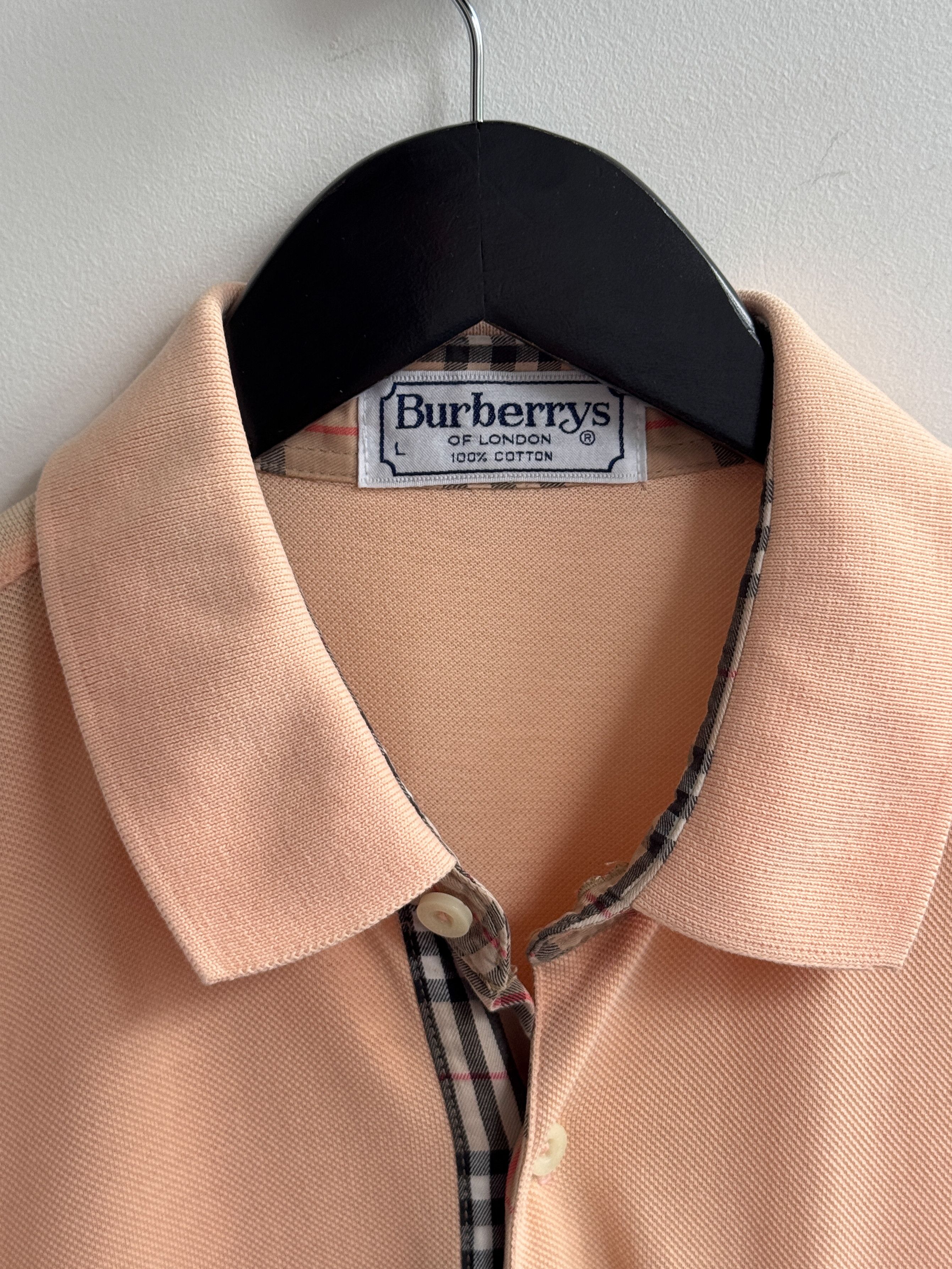 Burberry Burberry Peach Polo Shirt Size US M / EU 48-50 / 2 - 4 Thumbnail