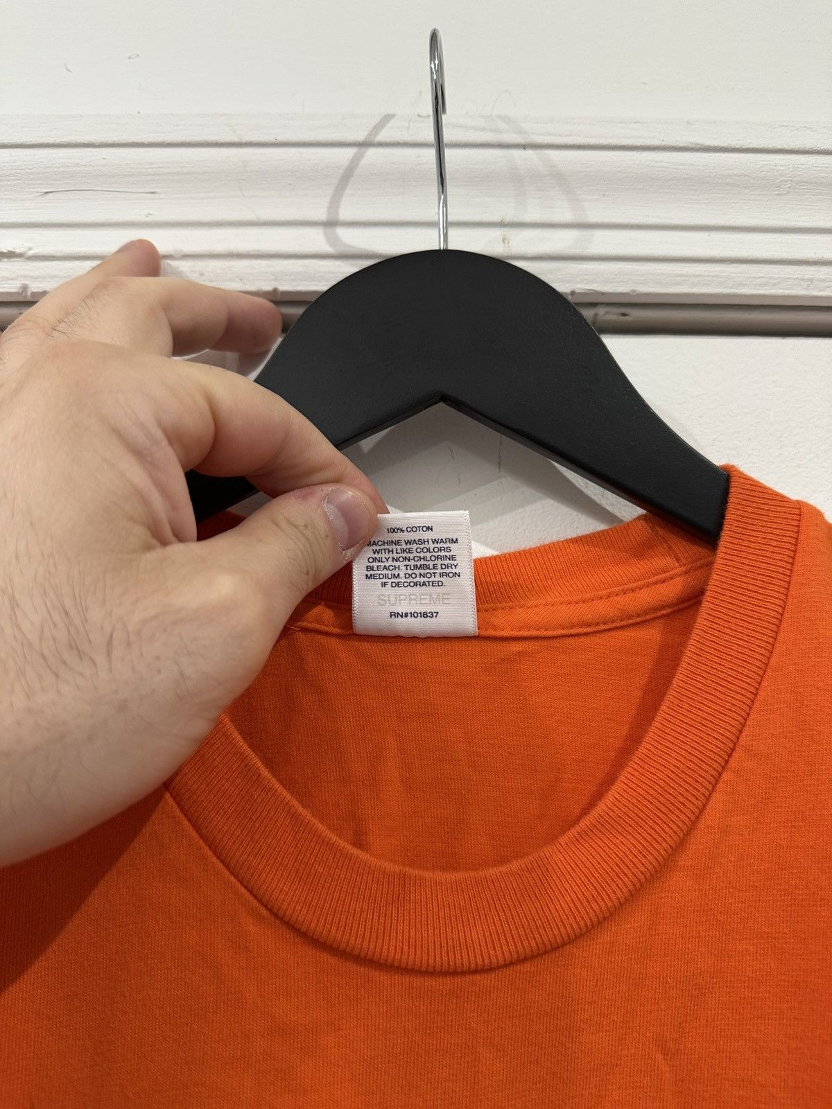 Supreme Supreme American Cheese Box Logo Tee Orange Size L Size US L / EU 52-54 / 3 - 3 Thumbnail