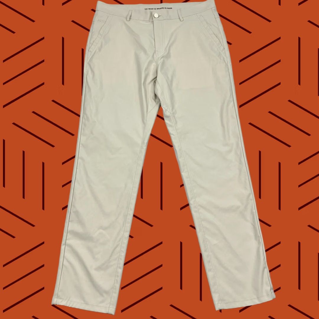 Vintage Marcus Pierce Renegade Pants Mens 34 x 31 Slim Straight Birch Brown Casual Golf Pants Mens Slim 34x31 Brown Exterior: Button, Zipper, Logo Vintage: No Size US 34 / EU 50 - 1 Thumbnail