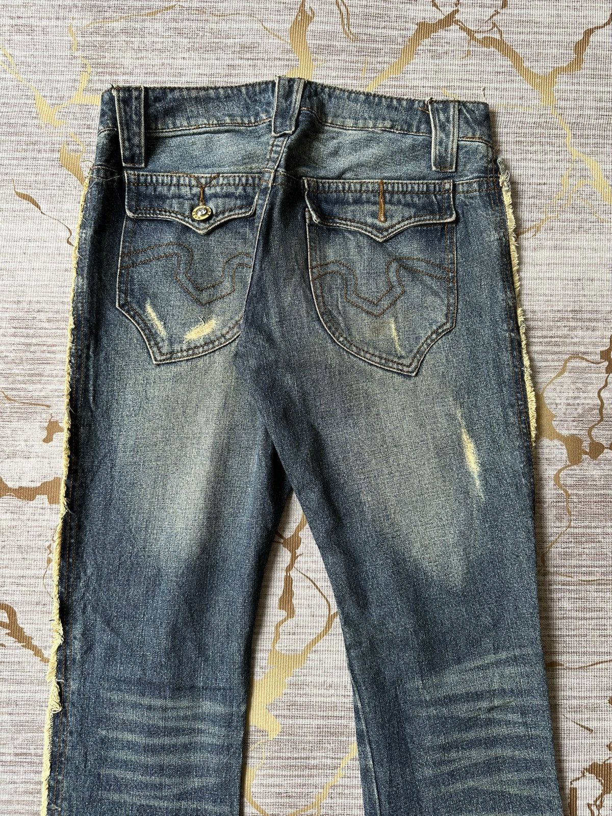 Japanese Brand FLARE Philodox Distressed Design Denim Size US 30 / EU 46 - 12 Thumbnail