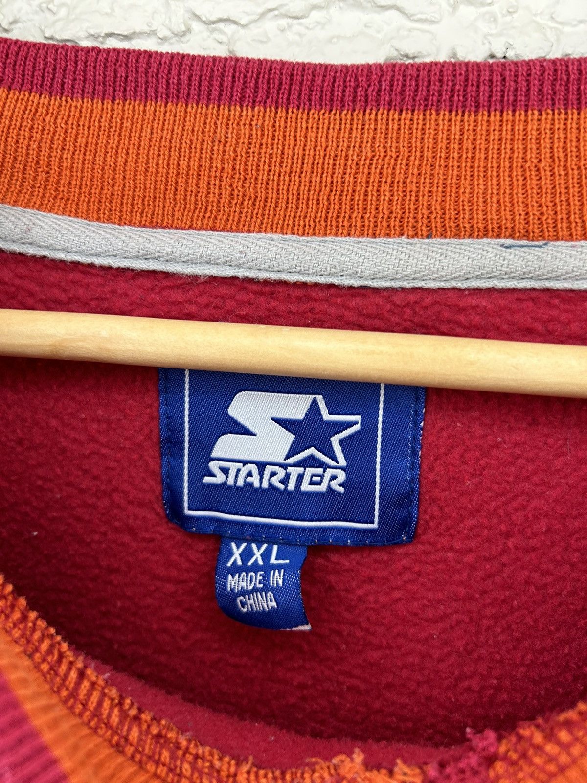 Starter Vintage Starter Virginia Tech Pullover Sweater Size US XL / EU 56 / 4 - 6 Thumbnail