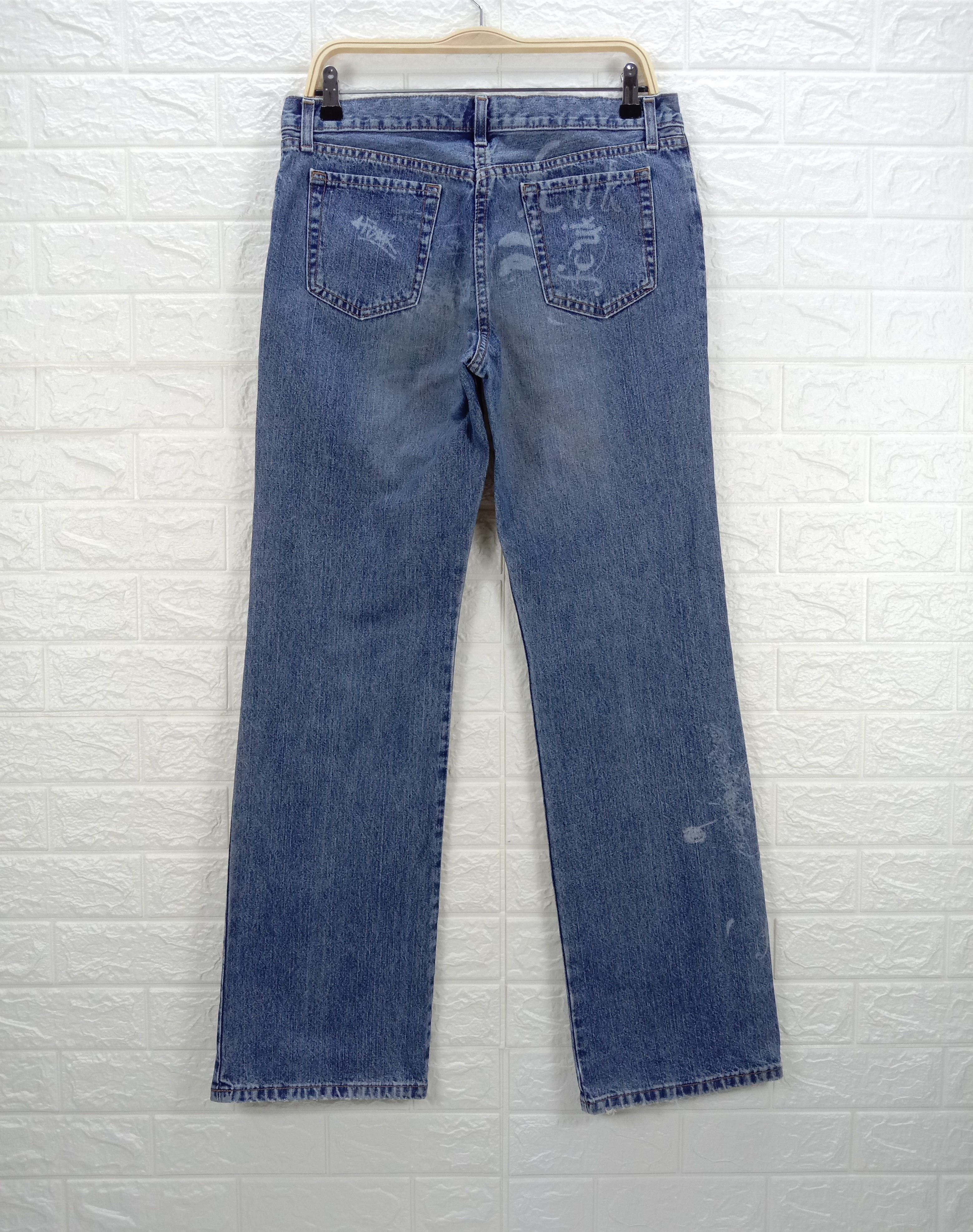 FCUK Vintage Fcuk Artwork Flare Jeans Bell Bottom Denim Size 31" - 5 Thumbnail