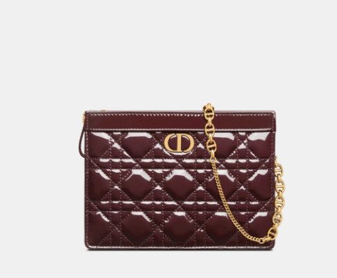 Dior o1w1db11024 Size: OS / Caro Zipped Pouch in Amaranth Size ONE SIZE - 2 Thumbnail
