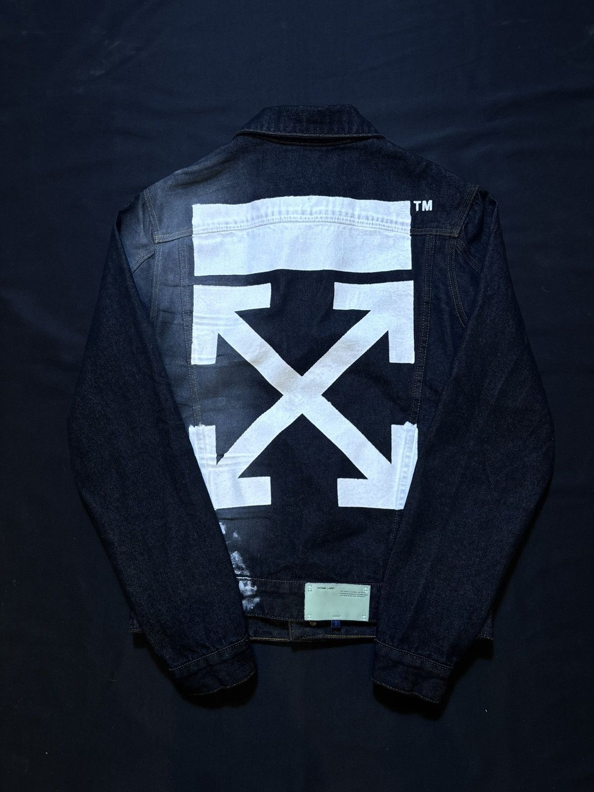 Off-White Off White Denim Jacket Spray Paint Size US M / EU 48-50 / 2 - 2 Thumbnail