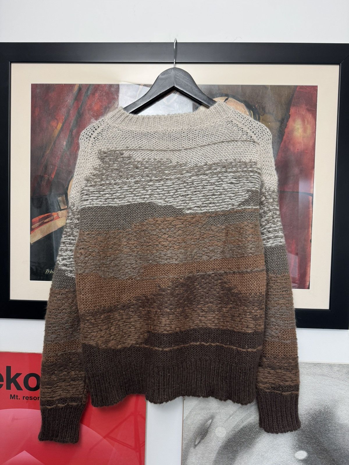 Acne Studios Acne Studios Beige Brown Sweater Knit Designer Luxury Wool Size US S / EU 44-46 / 1 - 2 Thumbnail