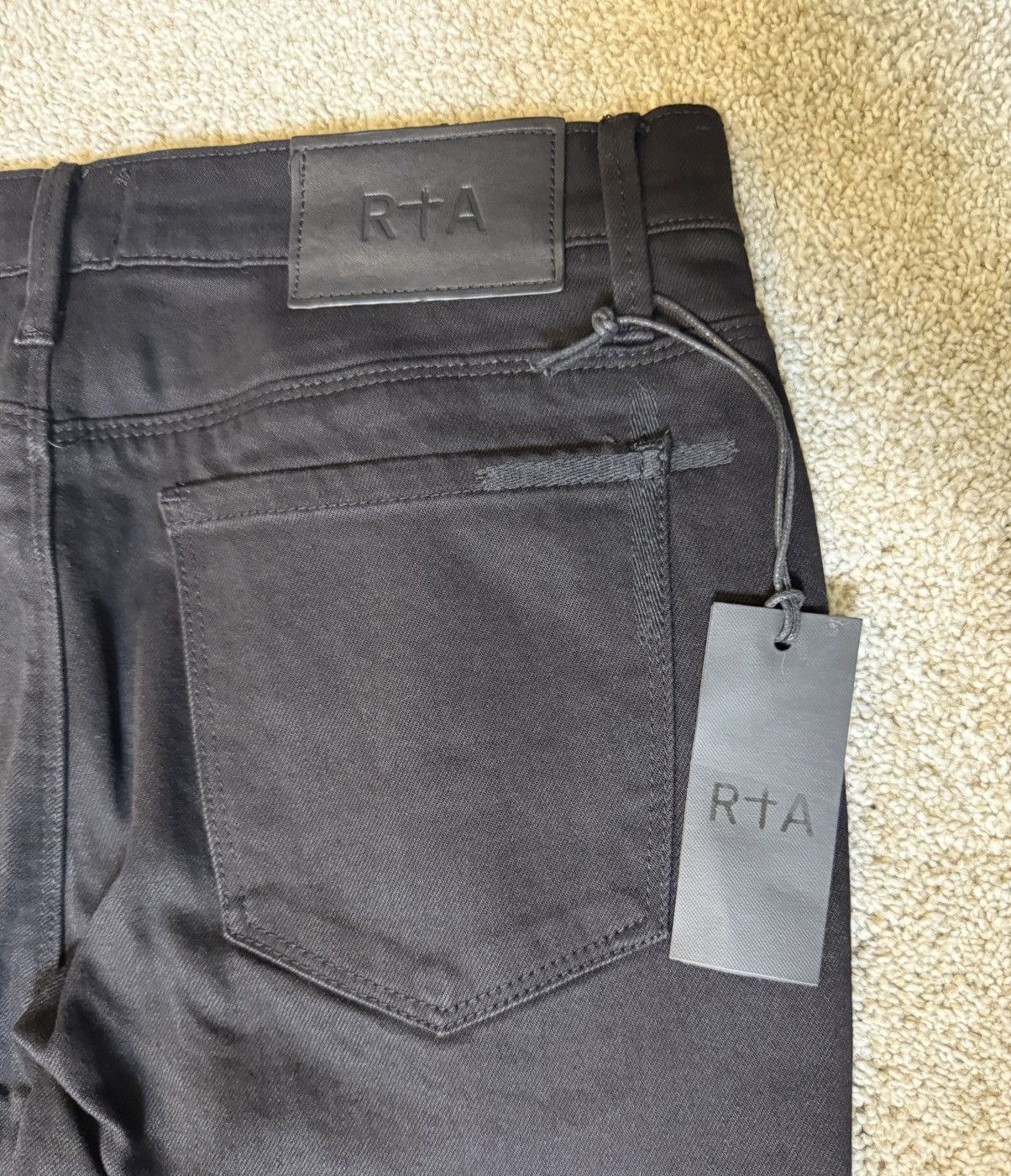 Rta RTA Denis Mini Flared Jeans Black Size US 30 / EU 46 - 4 Thumbnail