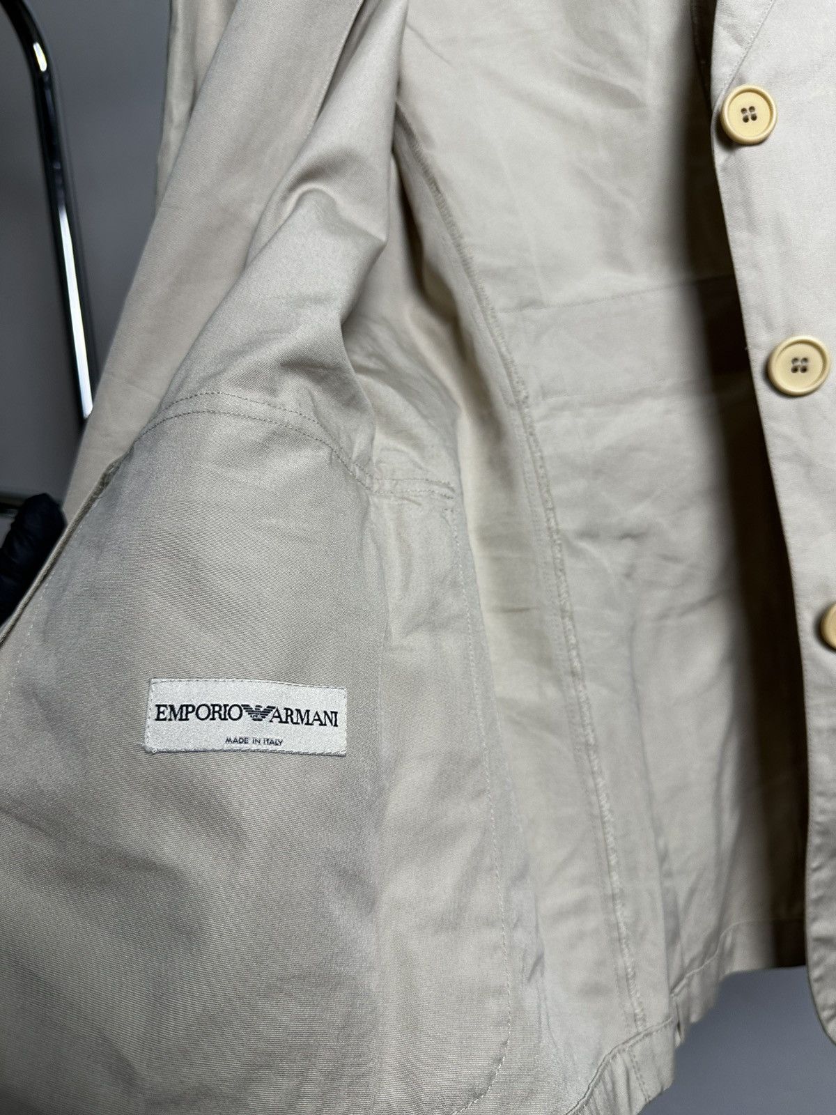 Emporio Armani Emporio Armani Beige Blazer Size US S / EU 44-46 / 1 - 2 Thumbnail