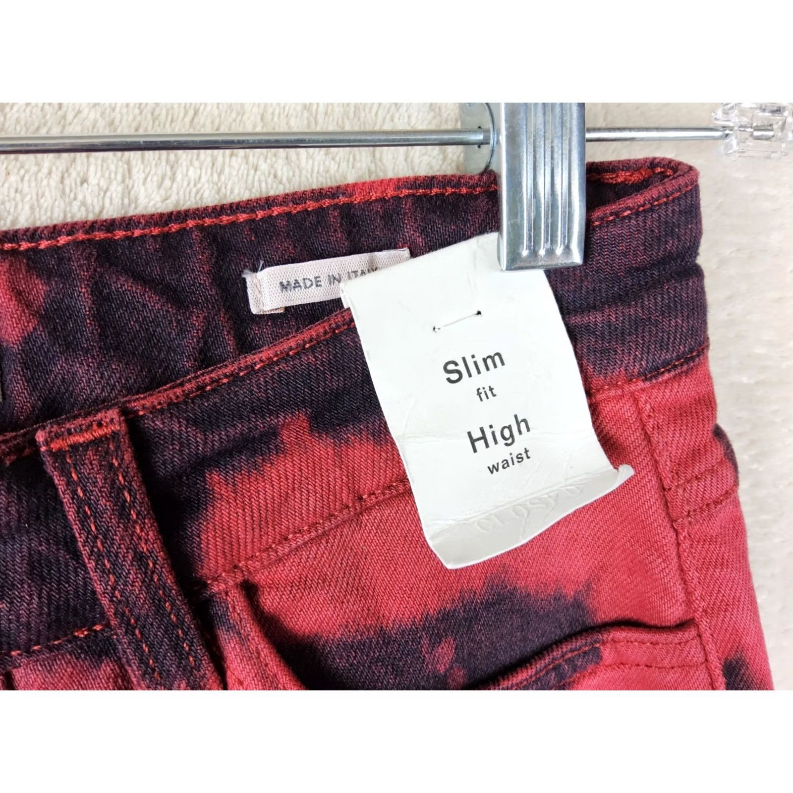 CLOSED VINTAGE Closed Candiani Italian Denim Women's Slim High Waist Tie Dye Jeans Sze 25 Size 42" / US 20 - 3 Thumbnail